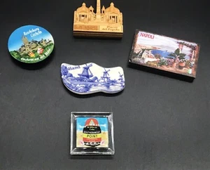 5 Assorted Refrigerator Magnets European & US Travel Piazza Del Popolo Key West - Imagen 1 de 7