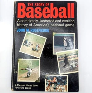 The Story Of Baseball Old Photo Illustrated Sports History John M Rosenburg 1962 - Imagen 1 de 11