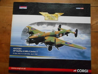 Corgi AA37201 HP Halifax B.MK.II 35 sqn, RAF, TL-S Avril 1942 NEUF 1/72 - Photo 1/4