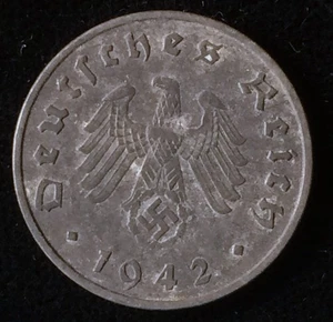 1942 F Germany 10 Pfennig, World War 2 - Picture 1 of 2