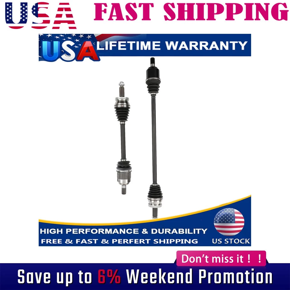 CV Axle Assembly For Kia Optima 2016-2020 L4 2.4L Set of 2 Replacement New Pair Foto 1 de 4