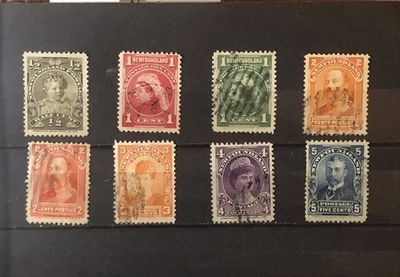 Stamps Canada Newfoundland Royal Family Used Set, see scans and detail. - Image 1 of 4