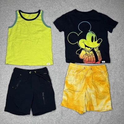 GAP Camiseta Niño 3T Cat & Jack Pantalones Cortos Ligeros Secado Rápido Paquete Disney Mickey Foto 1 de 4