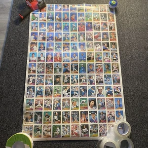 1989 Topps Baseball Four Uncut Sheets 528 Cards Biggio Jackson Canseco - Picture 1 of 13
