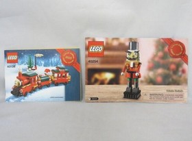 2 LEGO LIMITED EDITION (Instruction Manual Only) 40254 Nutcracker & 40138 Train