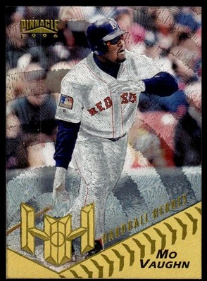 Pinnacle #161 Mo Vaughn 1996 béisbol Boston Red Sox Foto 1 de 2
