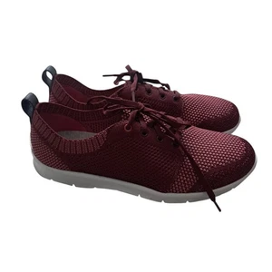 Cloudsteppers by Sketchers Shoes Sneakers Womens 7 Red Maroon Allena Sun Lace Up - Picture 1 of 8