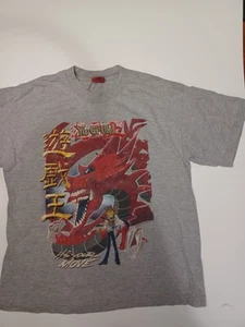 Vintage Mens Small Yugioh T-Shirt Graphic Slifer The Sky Dragon 90s Yu-Gi-Oh! - Picture 1 of 5