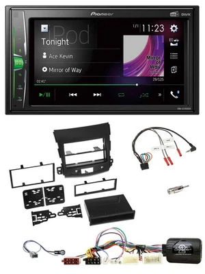 Pioneer 2DIN Lenkrad DAB USB Bluetooth Autoradio für Mitsubishi Outlander 2007-2 - Bild 1 von 4