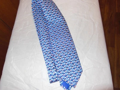 NWOT BRIONI BLUE FLORAL  HANDMADE SILK TIE - Image 1 of 4