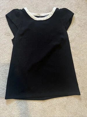 Blusa Top Timely Road Negra Manga Abullonada XS Foto 1 de 4