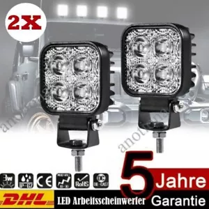 2X 12W LED faros de trabajo luz de inundación lámpara de niebla foco camión SUV Jeep DC 12V - Imagen 1 de 12