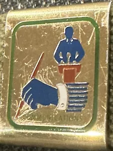 Vintage Boy Scouts Of America BSA Metal Merit Belt “Communications” Badge - Picture 1 of 1