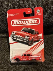 Matchbox 59 Dodge Coronet Auto della Polizia Edizione Rossa Bersaglio Esclusivo - Foto 1 di 8