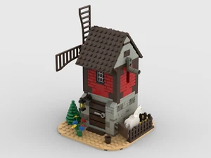 LEGO MOC Custom PDF Farmer's Windmill Instructions! - Picture 1 of 4