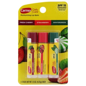 Carmex Lippenbalsam Stick LSF 15 - Tägliche Pflege 3 Stück - Bild 1 von 2