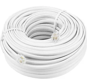 Insignia™ - Cavo telefonico fisso 100' - BiancoNS-TPLC1002 - Foto 1 di 2