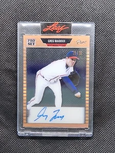 2023 Pro Set Pure Greg Maddux Bronze Auto /50 - Picture 1 of 2