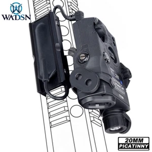 Ranura de montaje de interruptor de presión con luz LED IR láser rojo verde azul PEQ-15 ajuste riel de 20 mm - Imagen 1 de 16