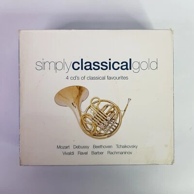 Simply Classical Gold 4 Disc Set Mozart Debussy Beethoven Tchaikovsky Vivaldi CD - Image 1 of 4