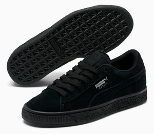 black puma suede size 4
