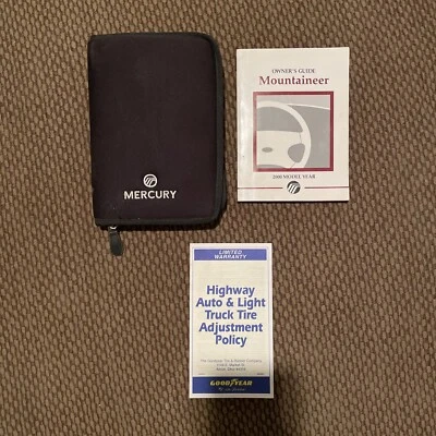 00 2000 Mercury Mountaineer Manual para Propietarios Operadores Guía Folleto OEM Foto 1 de 4