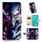 ( For iPod Touch 5 6 7 ) Wallet Flip Case Cover AJ24222 Wolf