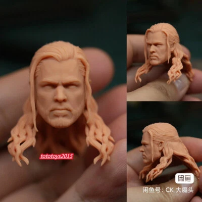 1:6 1:12 1:18 heroes Thor Chris Head Sculpt For Male Action Figure Body Toy - Image 1 of 4