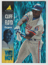 CLIFF FLOYD Expos 1995 Pinnacle "White Hot" #WH24 Rare '90s Insert Dufex Foil