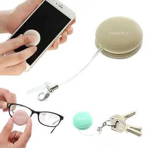 Phone Screen Cleaners Brush and Lens Wipe Glasses with Portable Keychain - Picture 1 of 9