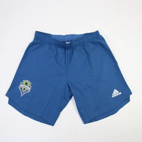 Seattle Sounders FC adidas Athletic Shorts Men's Blue New Cover