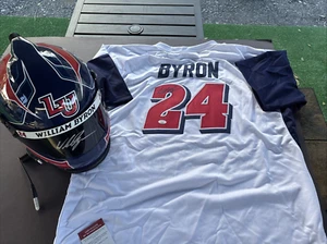 William Byron Signed Full-Size Replica Liberty University Helmet & Jersey-PA/JSA - Picture 1 of 12