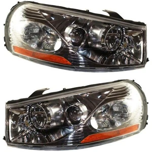 Headlight GM2502229 GM2503229 Set of 2 Left & Right for 2004 Saturn L300 1, 2, 3 - Picture 1 of 12