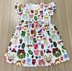 Disney Christmas Snacks Dress Christmas Dress - Picture 1 of 3