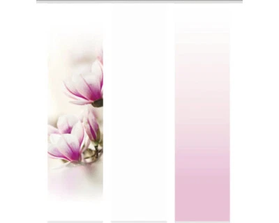 Schiebegardine 3er-Set Magnene rose 60x245 cm - Bild 1 von 4