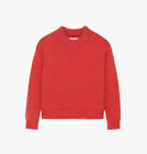 BNWT Zara Boy Girl Burnt Orange Red Cashmere Jumper Sweater Knitted Crew 6-7