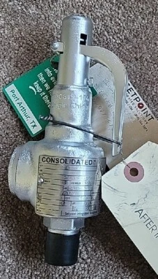 Dresser Consolidated 1543D-21-BR Safety Valve 1/2" MNPT  X 3/4"FNPT Set @ 160psi - Image 1 of 4