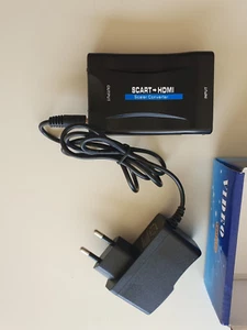 SCART to HDMI-compatible Video Audio Upscale Converter Signal Adapter HD - Foto 1 di 11