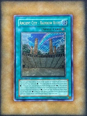 Yugioh Ancient City - Rainbow Ruins FOTB-EN045 Ultimate Rare 1st Ed NM - Image 1 of 2