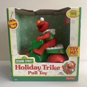 Brand New Fisher Price Tyco Elmo 1998 Holiday Trike Pull Toy Sesame Street Light - Picture 1 of 7