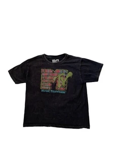 MTV Music Television Black T Shirt 100% Cotton Unisex Kids SZ 8 Good Condition - Picture 1 of 11