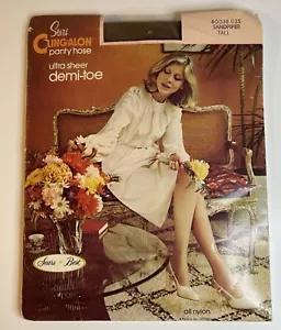 Sears Cling-Alon Panty Hose Ultra Sheer Demi Toe Vintage Farbe Sandpiper Tall - Bild 1 von 8