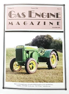GAS ENGINE MAGAZINE August 1998 Home Made John Deere Tractor from Granbury TX - Picture 1 of 4