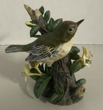 Vintage Franklin Porcelain “Ruby-Crowned Kinglet” Figurine