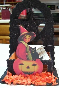 2009 Bethany Lowe/Casey Mack Halloween Jack-O-Latern Votive Holder Set/3 Retired - Picture 1 of 5