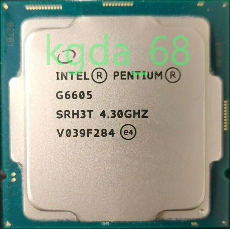 10Th Gen Intel Pentium Gold G6605 4.30 GHz Dual Core LGA 1200 CPU Processor - Image 1 of 1
