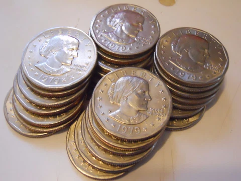 Lot of 20 Random Susan B Anthony Silver Dollars 1979-1999 SBA $1 Coin Hoard! Cover