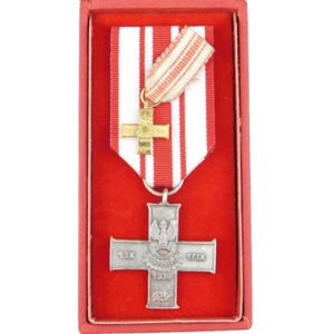 3757 WW2 MINIATURE + POLISH CROSS OF SEPTEMBER 1939 CAMPAIGN POLAND - Picture 1 of 6