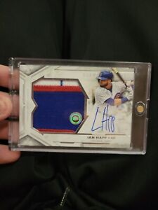 2018 topps diamond icons IAN HAPP PATCH AUTO 3 COLOR GAME USED 23/25