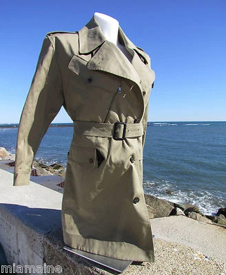 NUEVO 18 20 BURBERRY London gabardina $1495 Enderby militar mac asimétrico  Foto 1 de 4